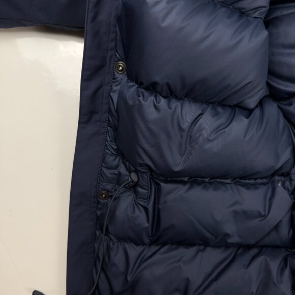 NEW 👌 QUARTZ Co. NWOT Champlain Forward Hooded Down Navy Blue Puffer Parka XS - Picture 12 of 16